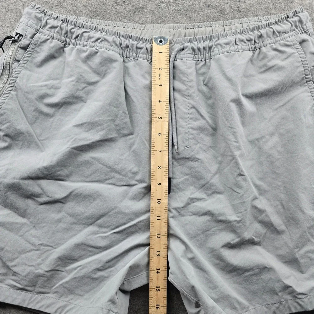 BYLT Premium Basics Active Shorts Mens XXL Grey Lined TrainingvZipper Pockets